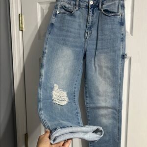 Altar’d State Cropped Women's Blue Jeans
